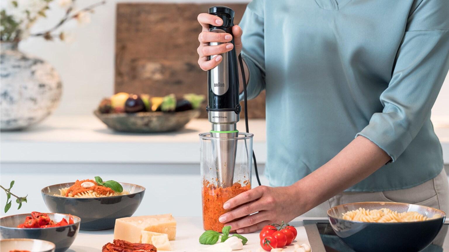 Blender Braun Multiquick 7 MQ745 Aperitif - mini rozdrabniacz - końcówka do ubijania
