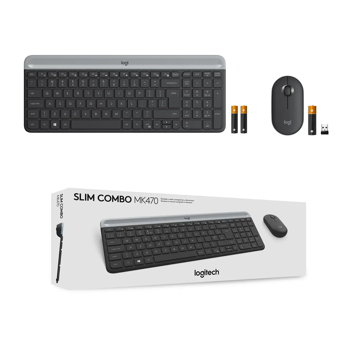 Zestaw Logitech MK470 Czarno-szary