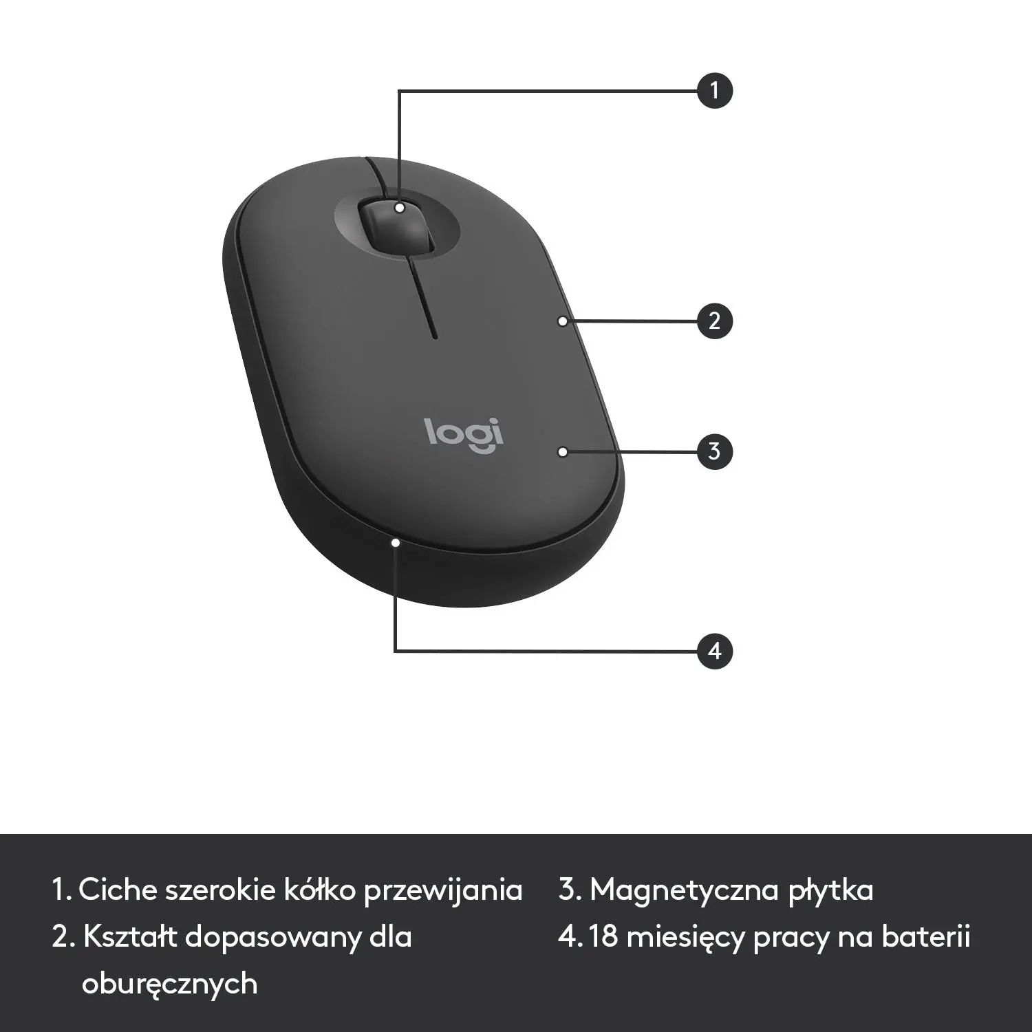 Zestaw Logitech MK470 Czarno-szary