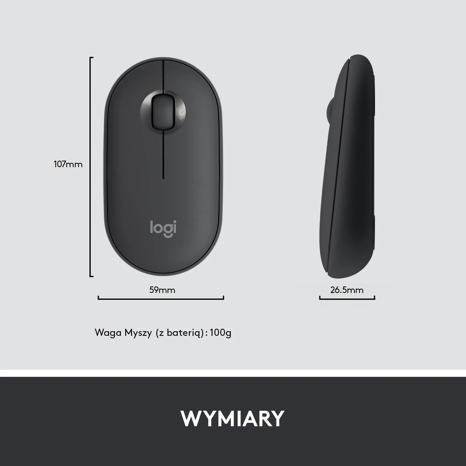 Zestaw Logitech MK470 Czarno-szary