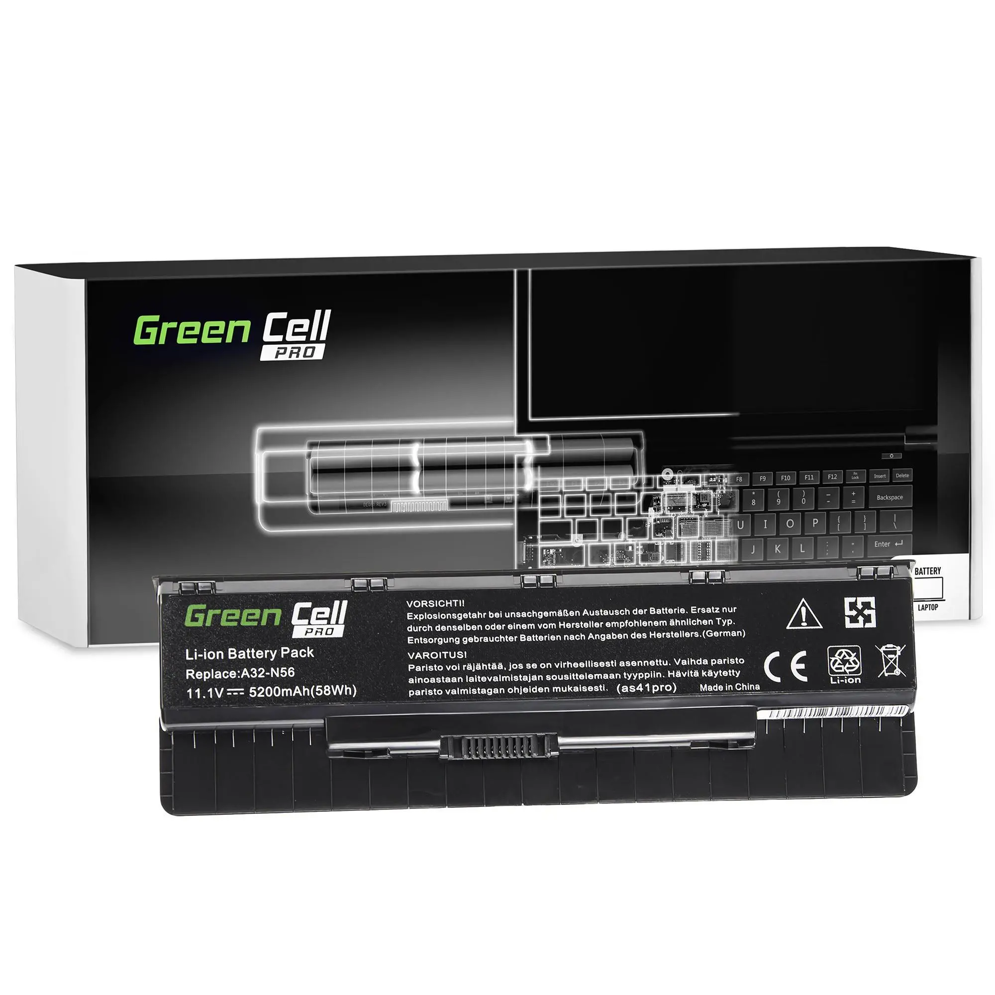 Bateria do laptopa Green Cell Pro AS41PRO Asus