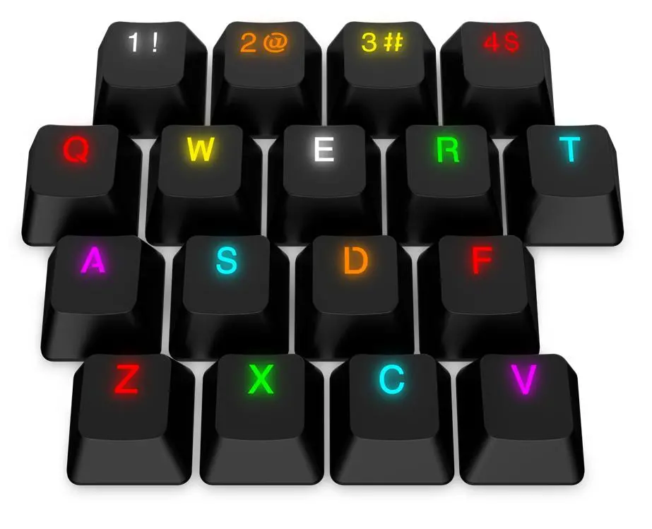 Klawisze SPC Gear KC104 Black DBL Shot PBT