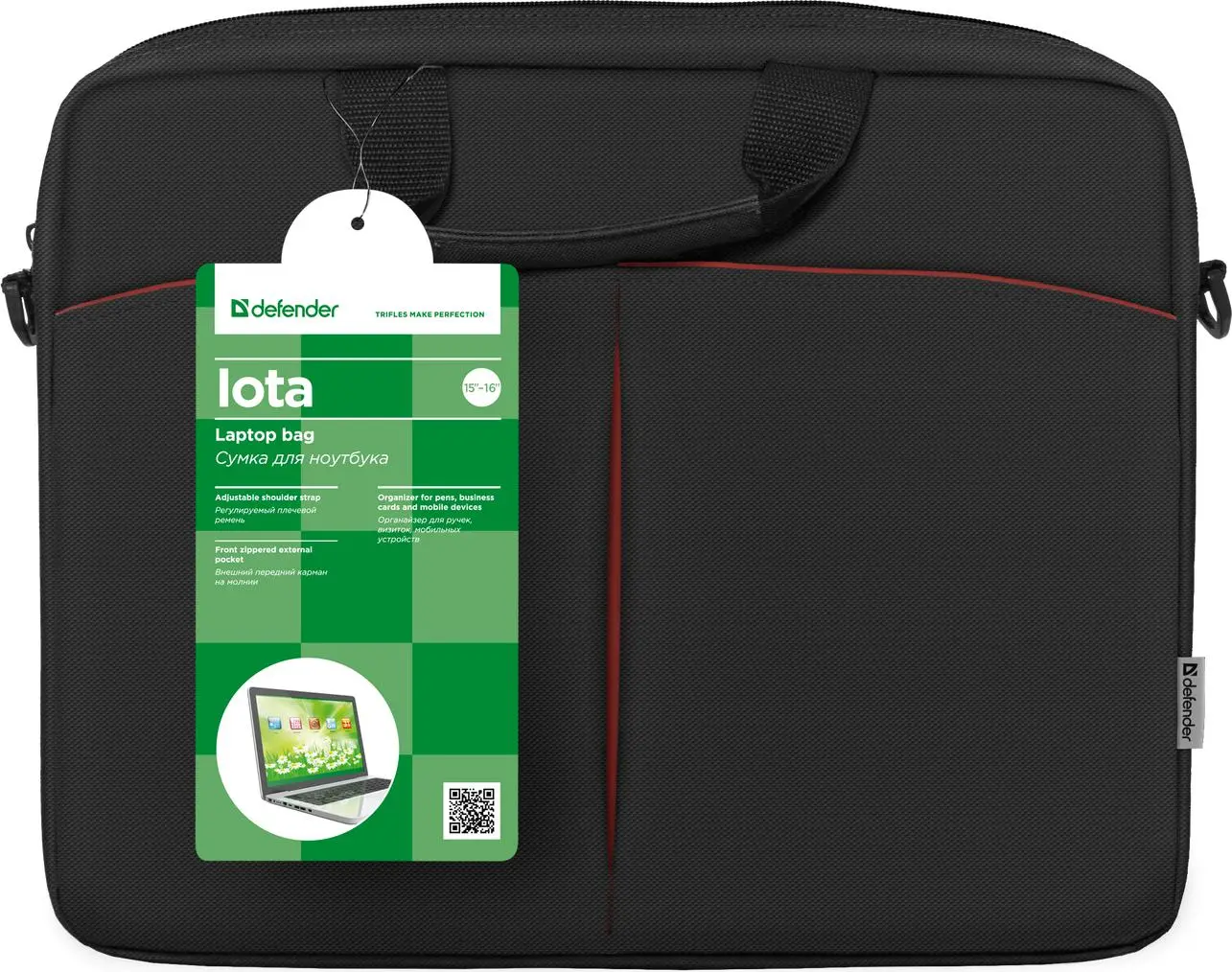 Torba na laptopa Defender Iota 16''  Czarny