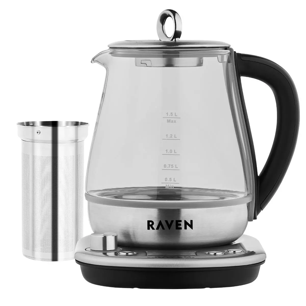 Raven EC015 Szklany 1,5l 2400W Regulacja temperatury Zaparzacz