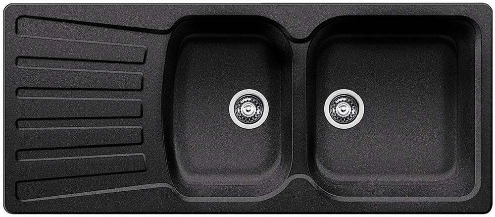 Zlewozmywak Blanco NOVA 8 S 510463 - antracyt - granitowy - wpuszczany w blat - ociekacz