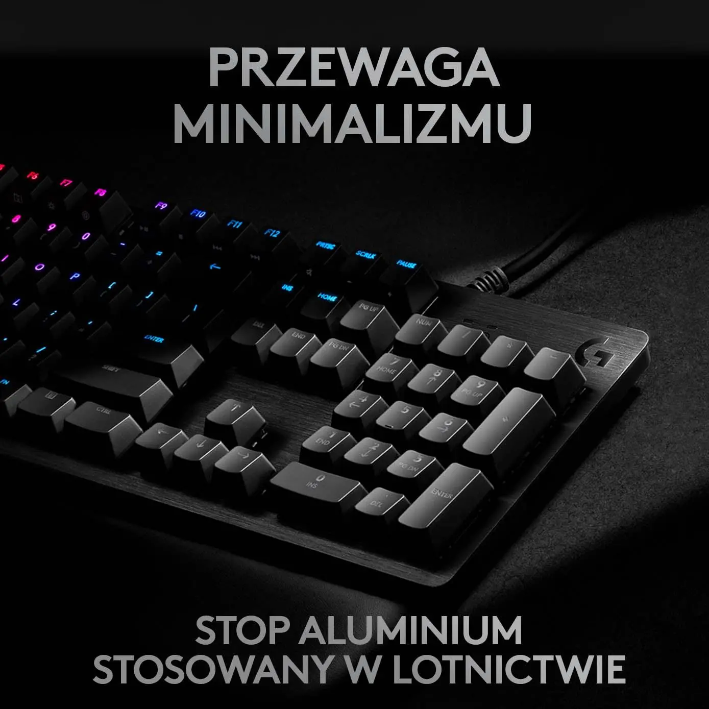 Klawiatura mechaniczna Logitech G512 Carbon GX Red Linear Czarny