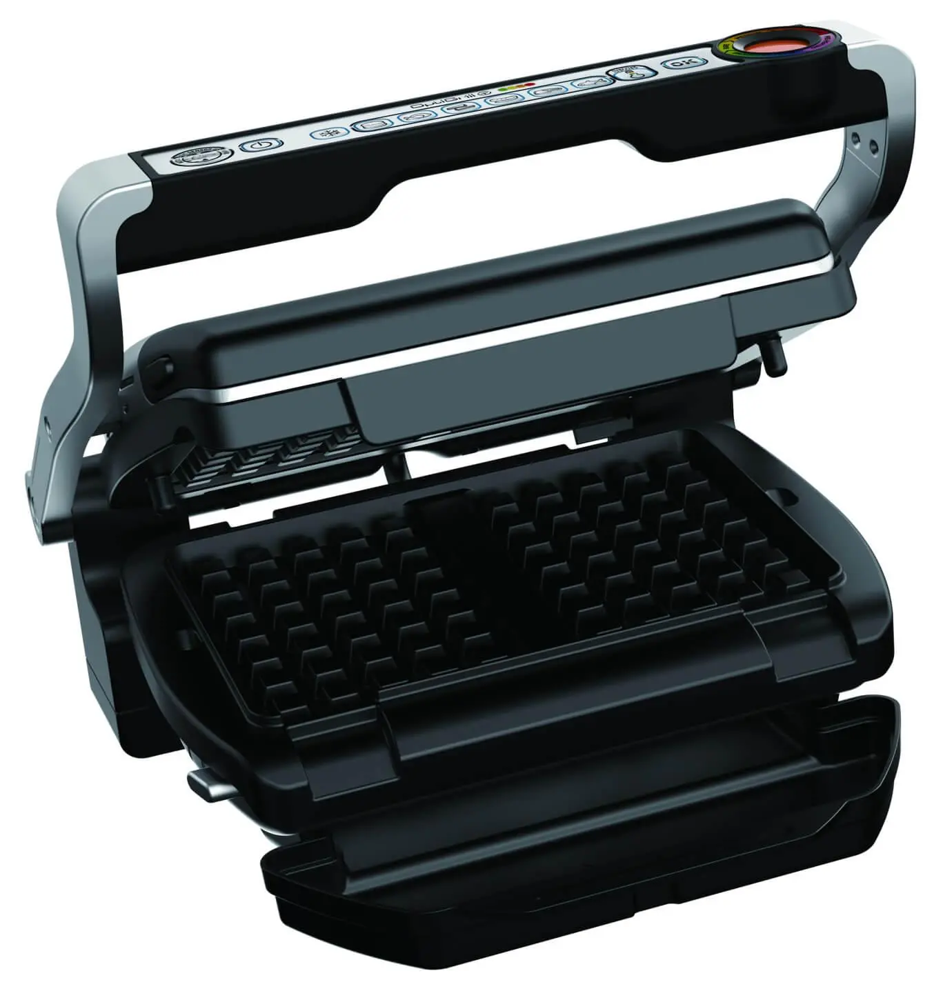Grill elektryczny Tefal OptiGrill GC716D12 Programy automatyczne Forma do gofrów