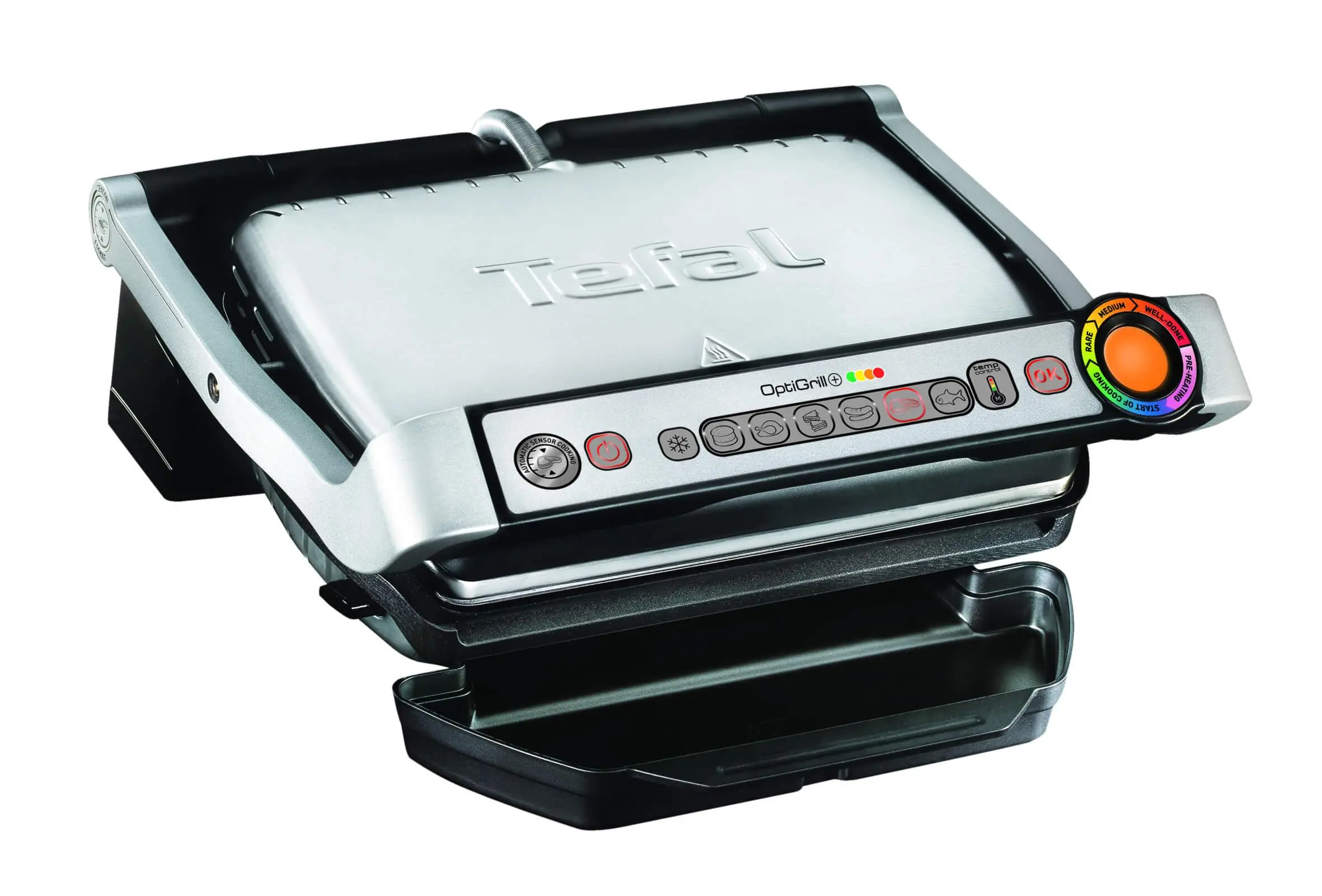Grill elektryczny Tefal OptiGrill GC716D12 Programy automatyczne Forma do gofrów
