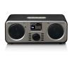Radioodbiornik Lenco DIR-140 Radio FM DAB+ Internetowe Bluetooth Czarno-srebrny
