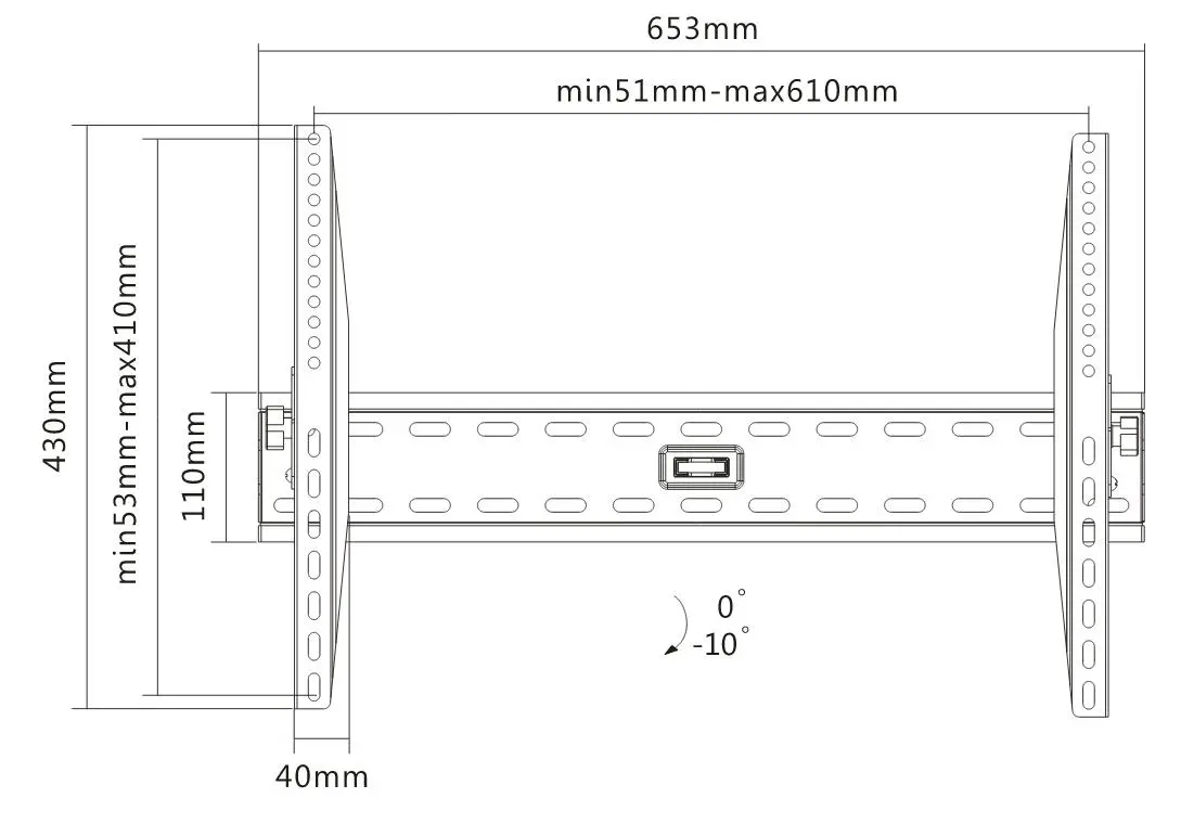 Uchwyt Reinston EU008 od 32" do 60" Max 50kg