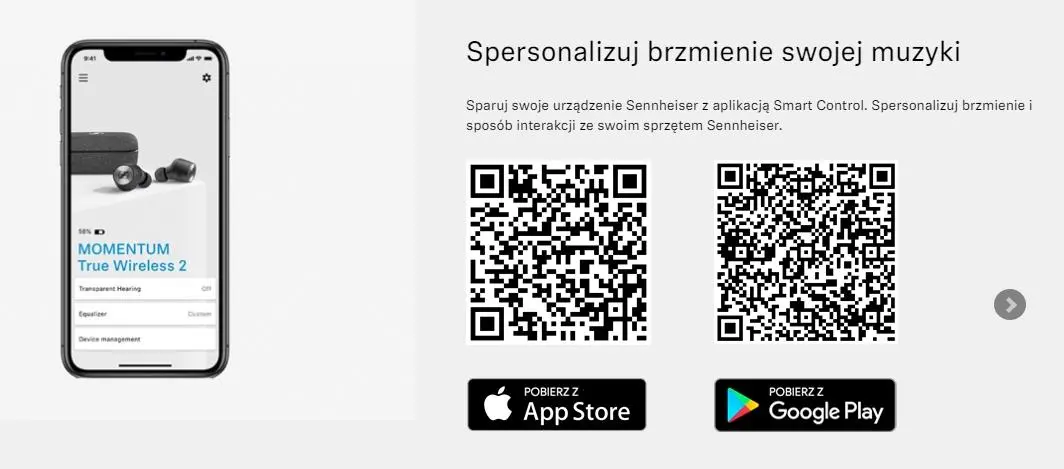 Słuchawki bezprzewodowe Sennheiser MOMENTUM True Wireless 2 Dokanałowe Bluetooth 5.1 Czarny