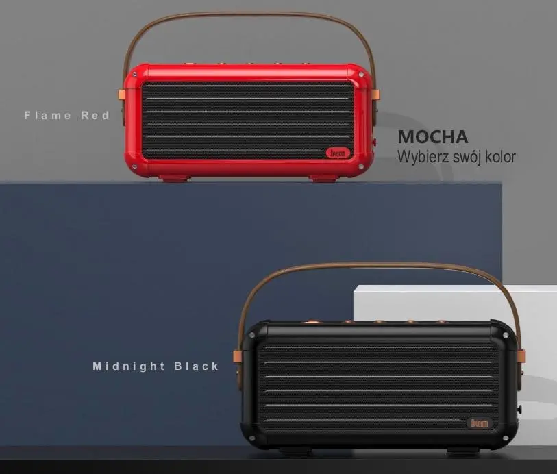 Głośnik Bluetooth Divoom Mocha 40W Czerwony