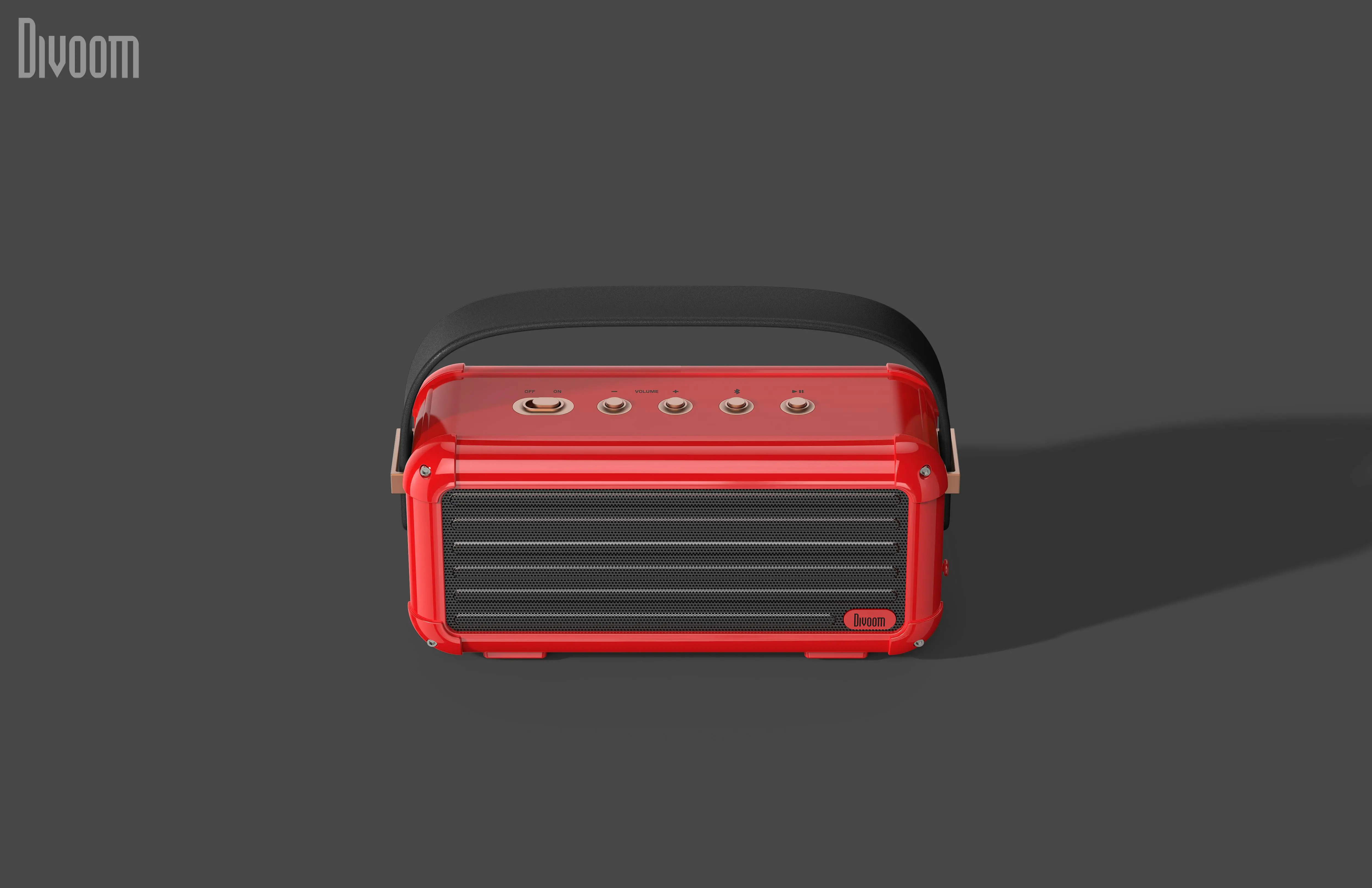 Głośnik Bluetooth Divoom Mocha 40W Czerwony