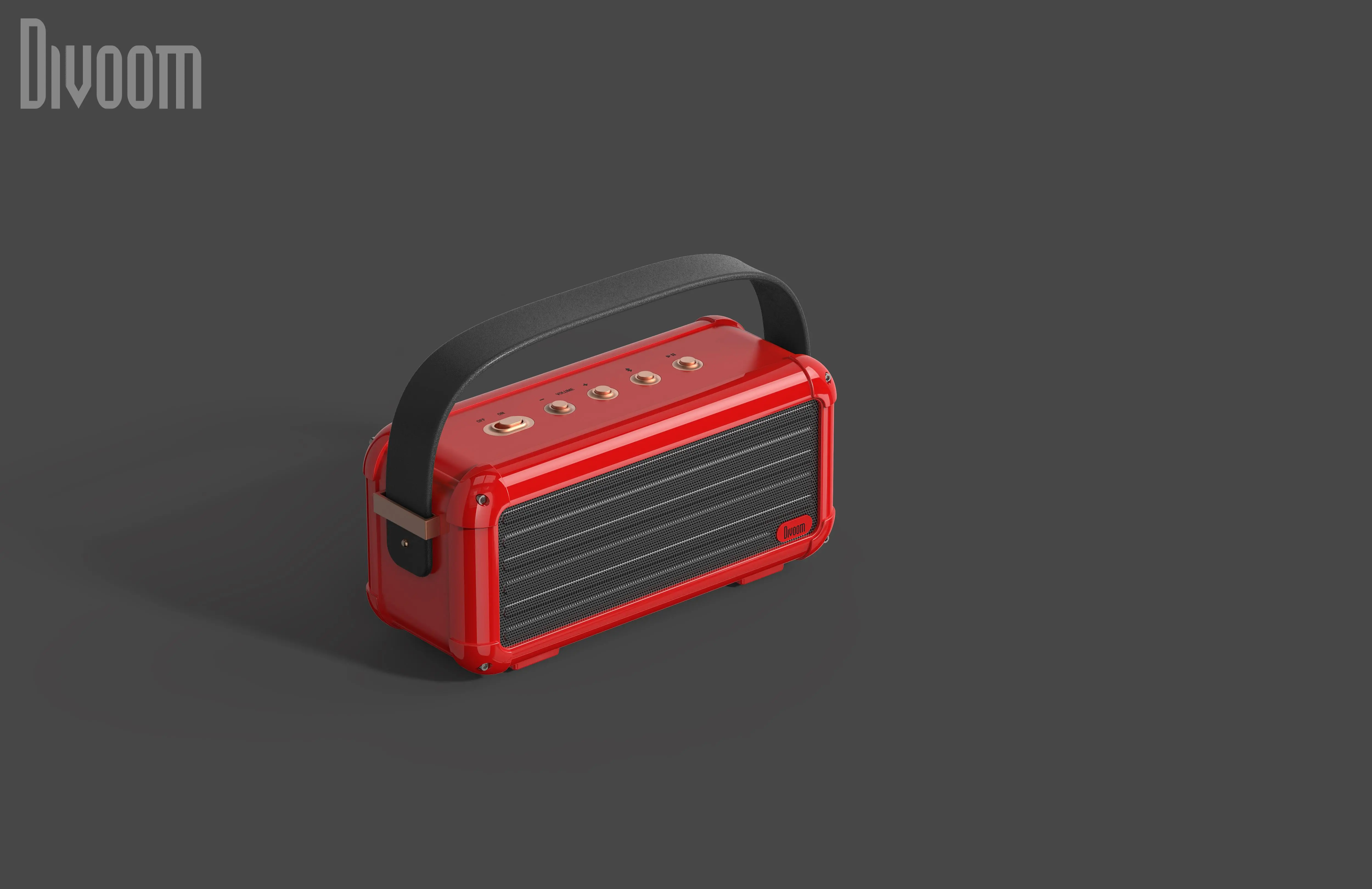 Głośnik Bluetooth Divoom Mocha 40W Czerwony