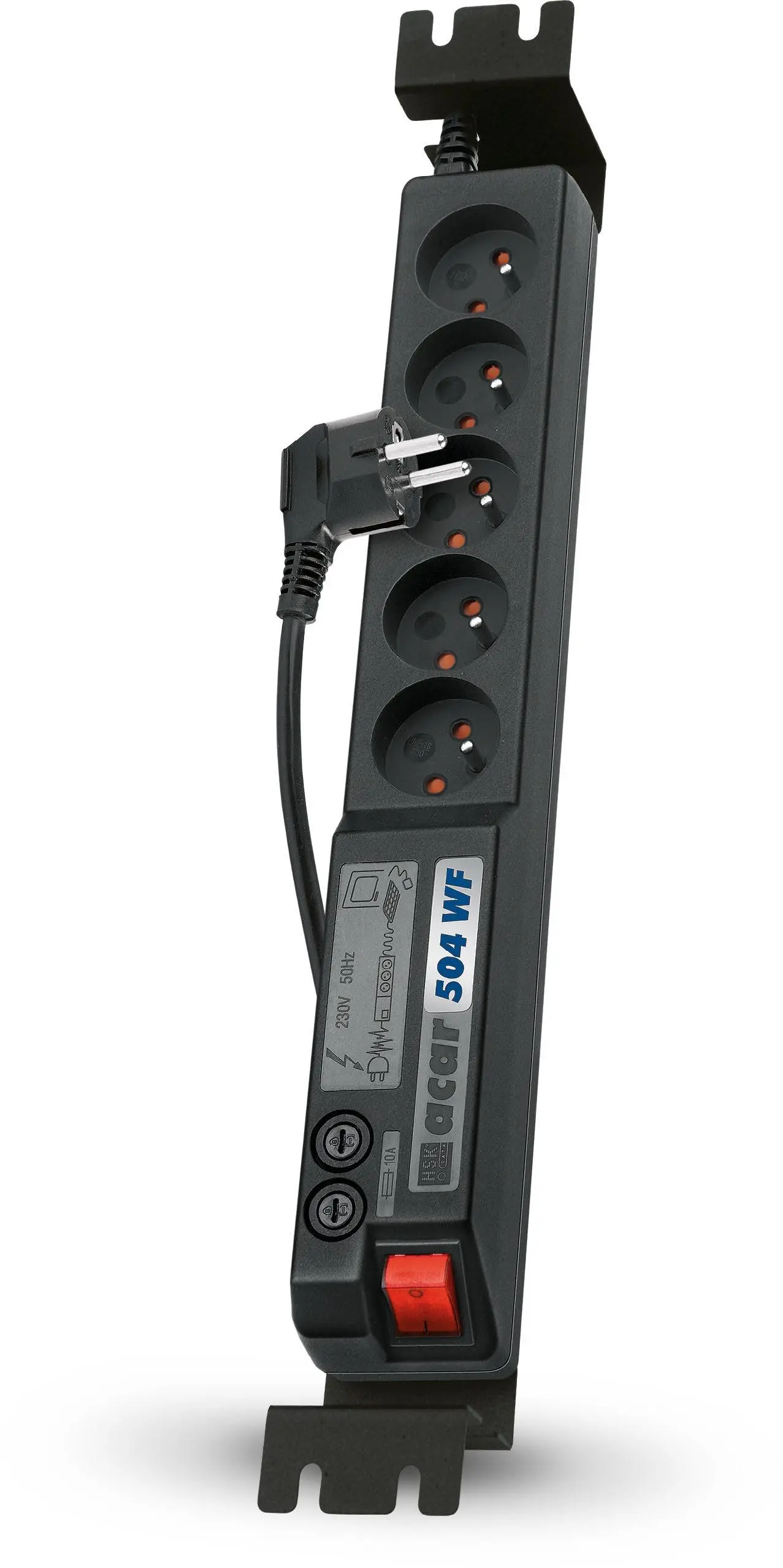 Listwa Acar 504 WF RACK 5 gniazd 3m Czarny