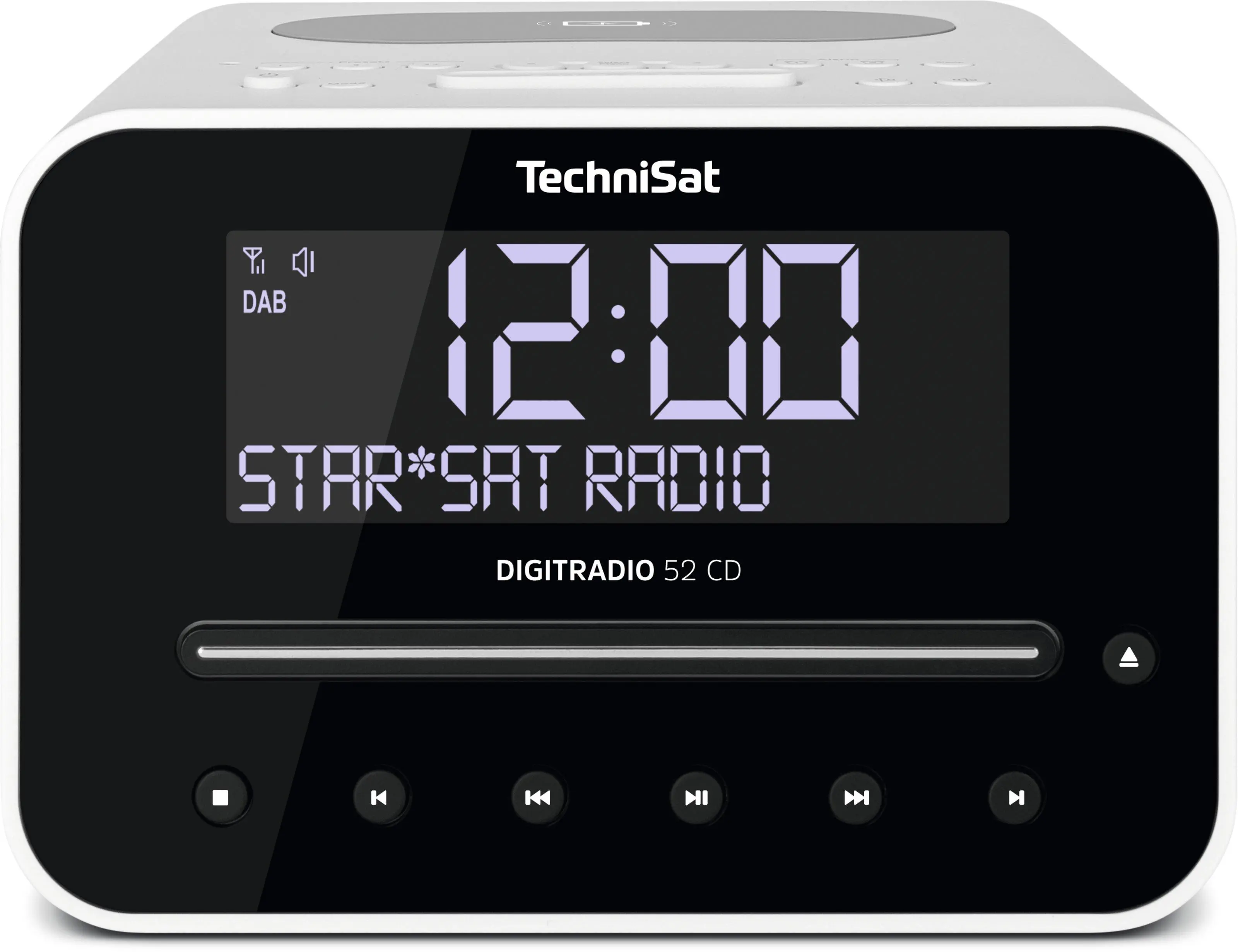 Radioodbiornik TechniSat DigitRadio 52 CD Radio FM DAB+ Bluetooth Biały