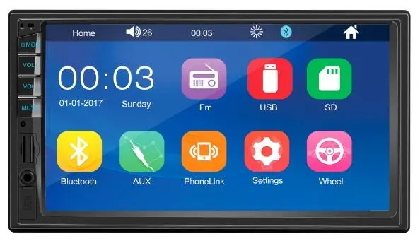 Radioodtwarzacz samochodowy Vordon HT-800 Jersey z USB/SD 7" 4x60W Bluetooth