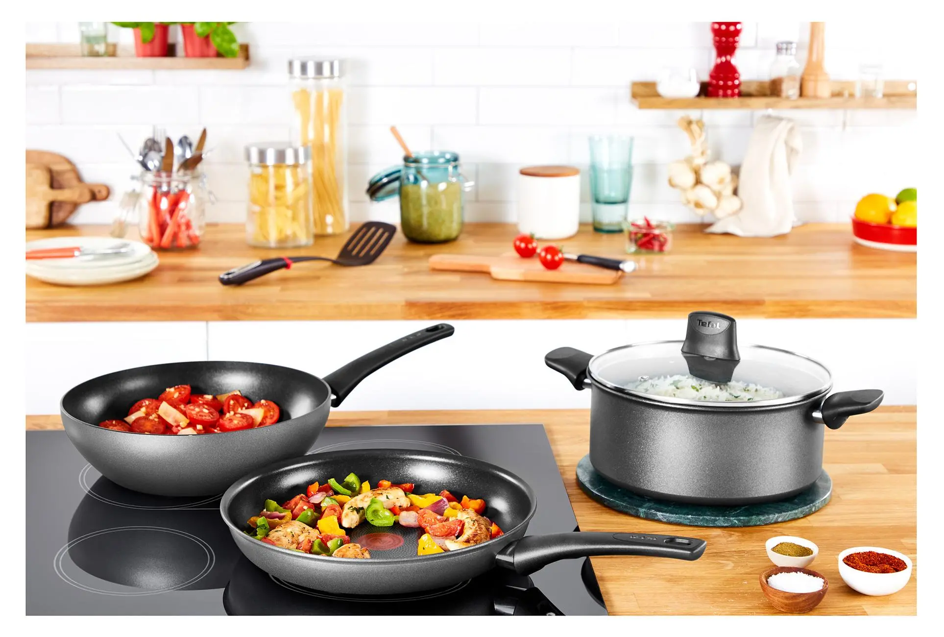 Patelnia Tefal Easy Chef G2701972 Indukcja Tytanowa 28cm