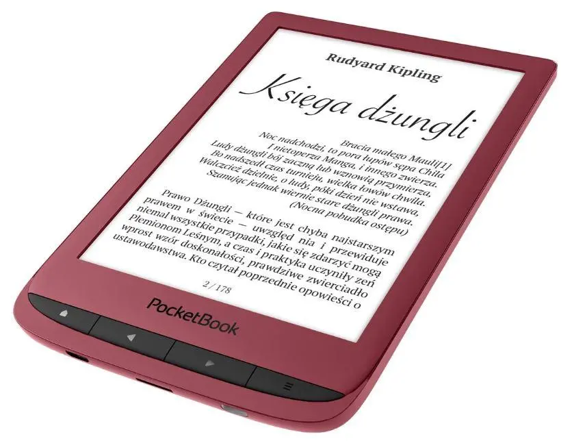 Czytnik E-booków Pocketbook Touch Lux 5 6" 8GB WiFi Bordowy