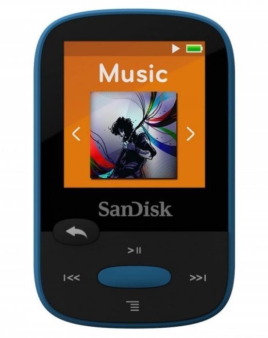 Odtwarzacz MP3 SANDISK Sansa Clip Sport 8GB (niebieski)