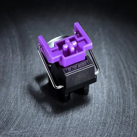 Klawiatura mechaniczna Razer Huntsman Mini Clicky Optical Switch purple Czarny