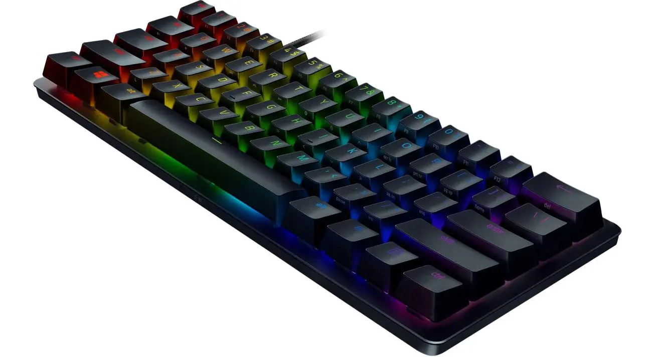 Klawiatura mechaniczna Razer Huntsman Mini Clicky Optical Switch purple Czarny