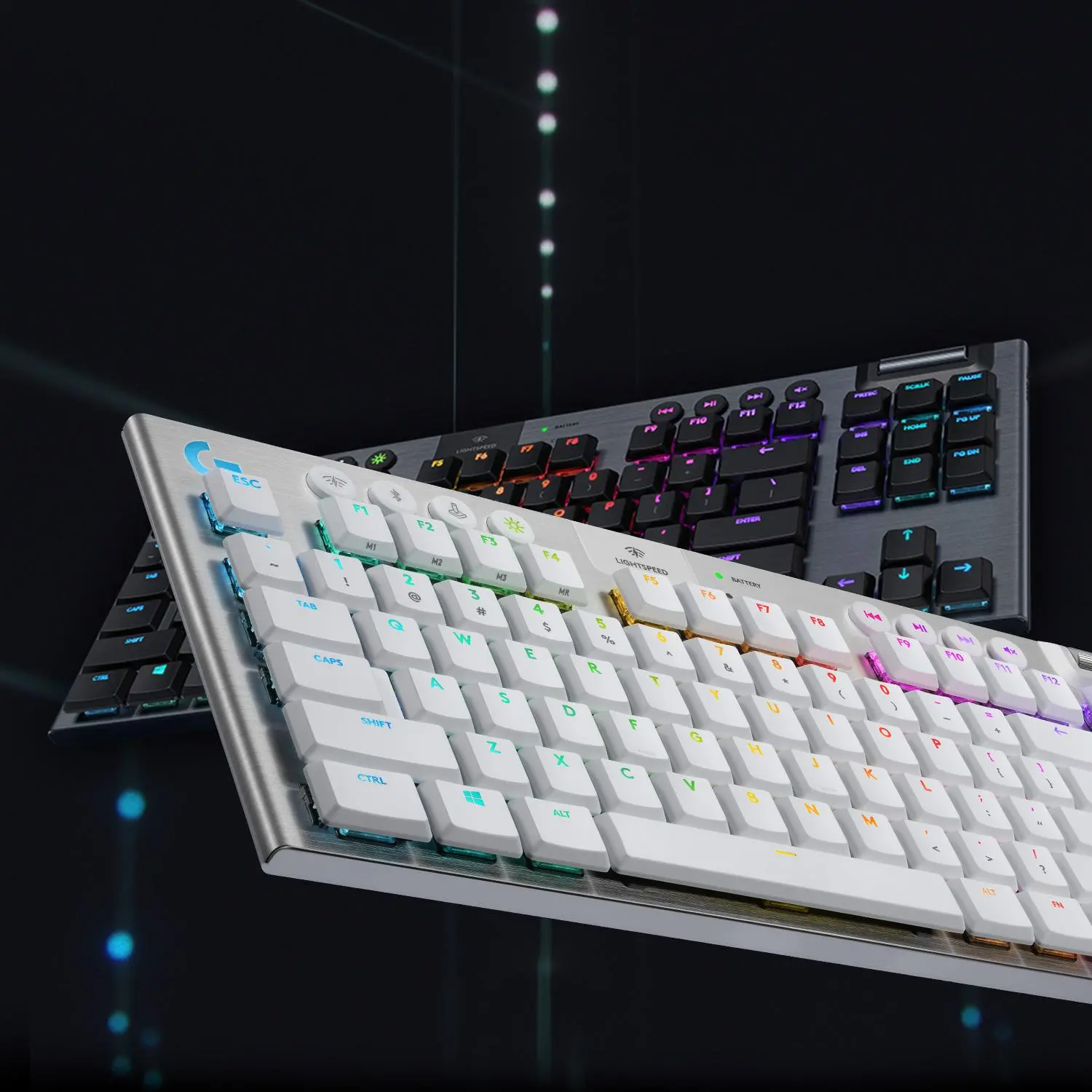Klawiatura mechaniczna Logitech G915 TKL LIGHTSPEED Tactile GL Tactile Brown  Biały