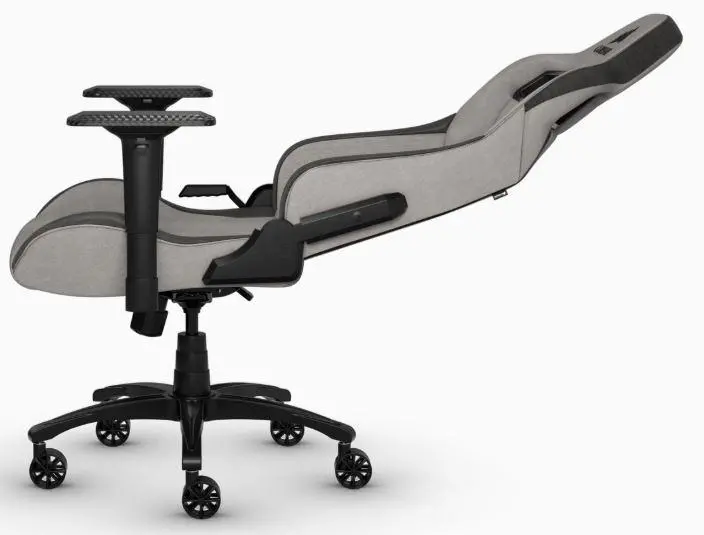 Fotel Corsair T3 Rush Gamingowy do 120kg Tkanina Jasnoszary