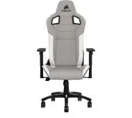 Corsair T3 Rush Gamingowy do 120kg Tkanina Biało-szary