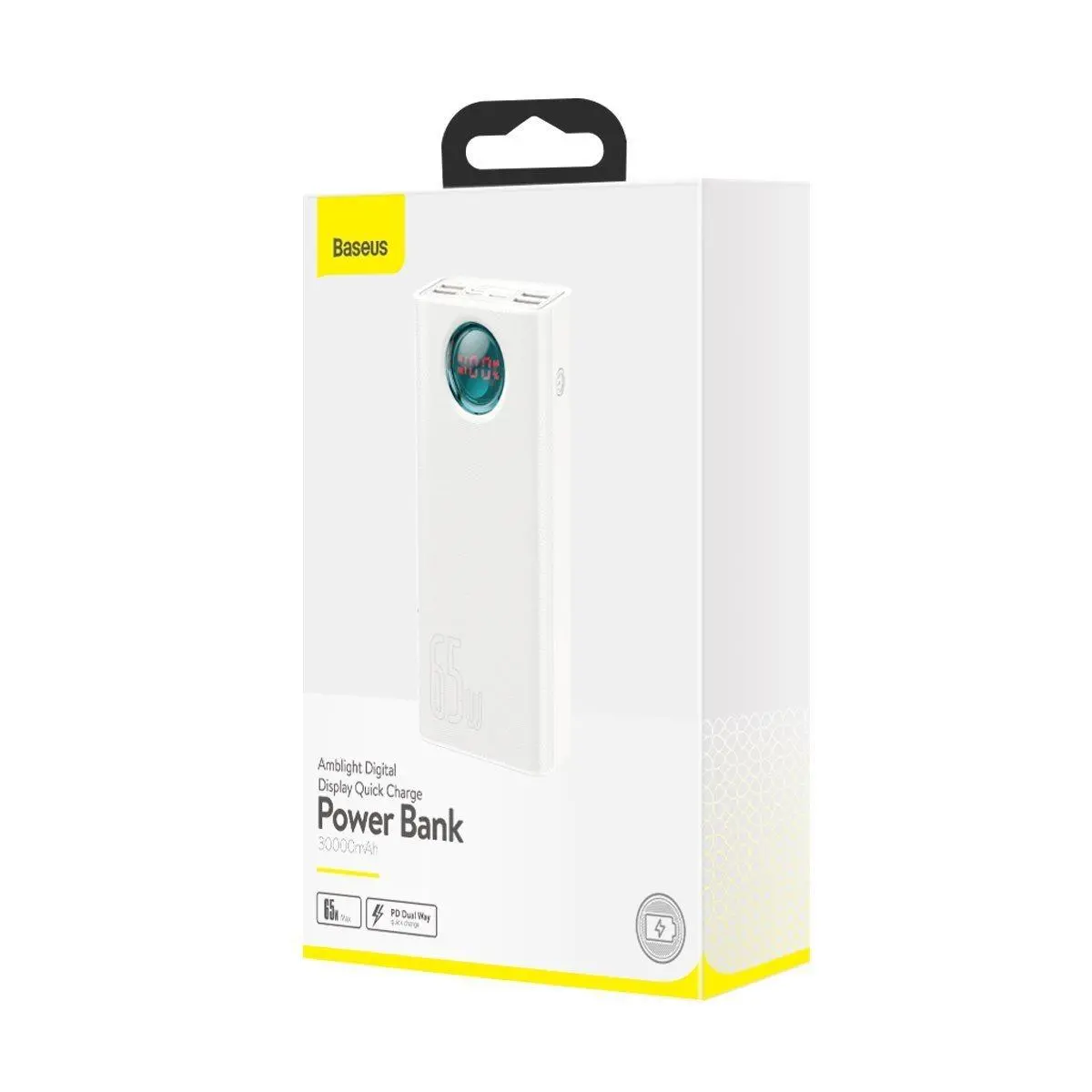 Powerbank Baseus PPLG000102 Amblight 30000mAh PD QC 3.0 65W Biały
