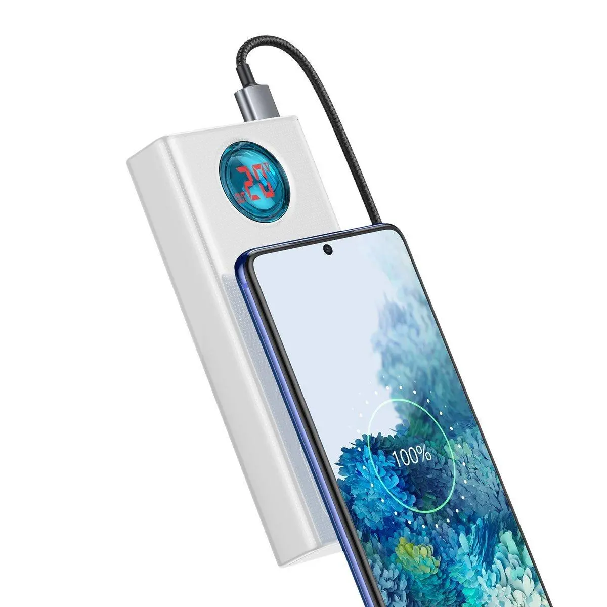 Powerbank Baseus PPLG000102 Amblight 30000mAh PD QC 3.0 65W Biały