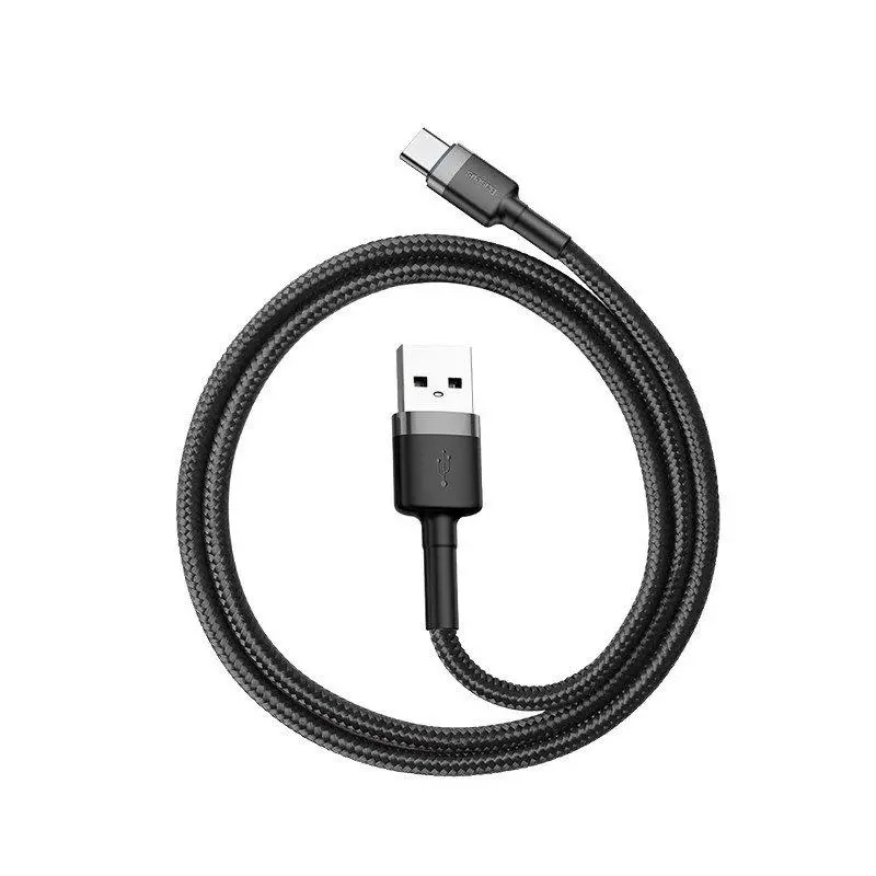Kabel Baseus USB-C Cafule 2A 2m Szaro-czarny