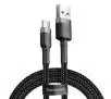 Kabel Baseus USB-C Cafule 2A 2m Szaro-czarny