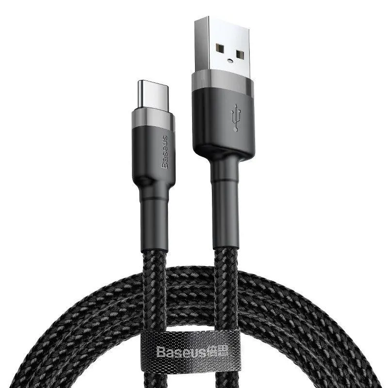 Kabel Baseus USB-C Cafule 2A 2m Szaro-czarny