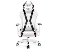 Diablo Chairs X-Horn 2.0 King Size Gamingowy do 180kg Skóra ECO Biało-czarny