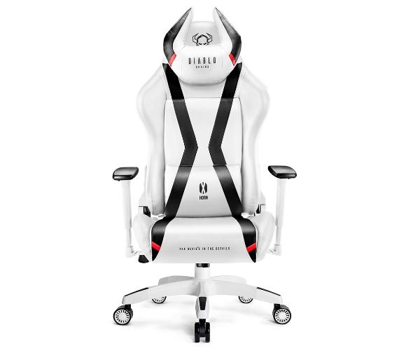 fotel gamingowy Diablo Chairs X-Horn 2.0 King Size (biało-czarny)