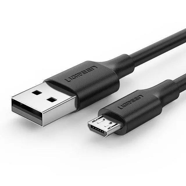 Kabel UGREEN micro USB QC 3,0 2,4A 0,25m Czarny