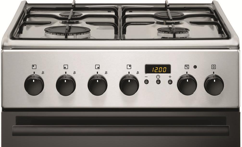 Kuchnia gazowo-elektryczna Electrolux EKK54552OX Termoobieg