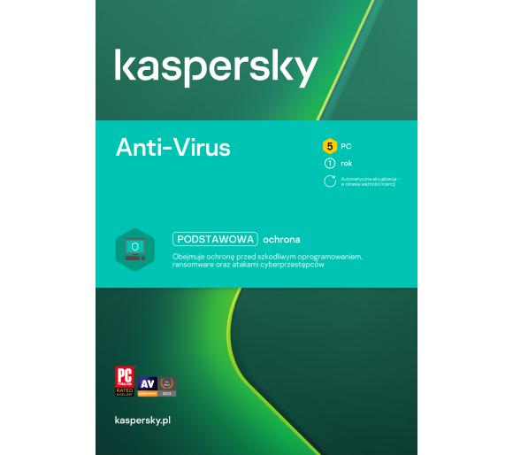 kod ESD Kaspersky Anti-Virus 5PC/1Rok (Kod)