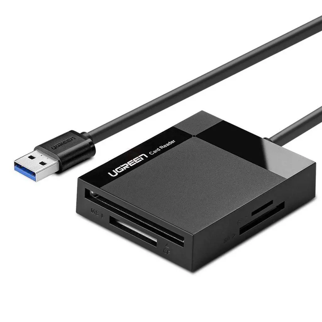 Czytnik kart UGREEN 30231 USB 3.0 SD / micro SD / CF / MS Czarny