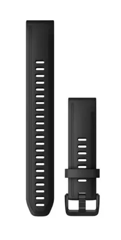 Pasek Garmin fenix 6s 20mm QuickFit Long Strap Black Silicone Czarny