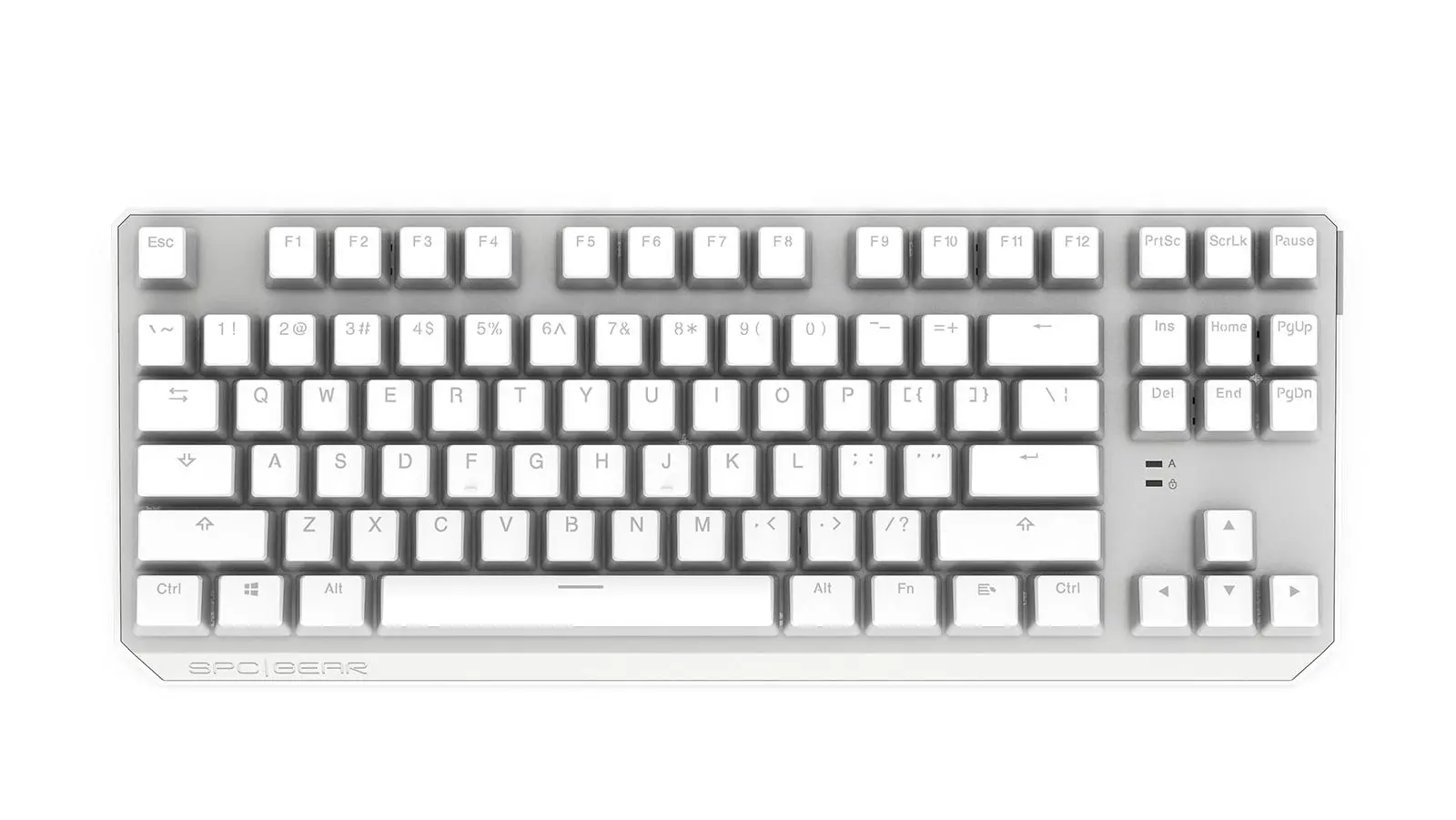 Klawiatura mechaniczna SPC Gear GK630K Onyx White Tournament Kailh Red RGB Biały