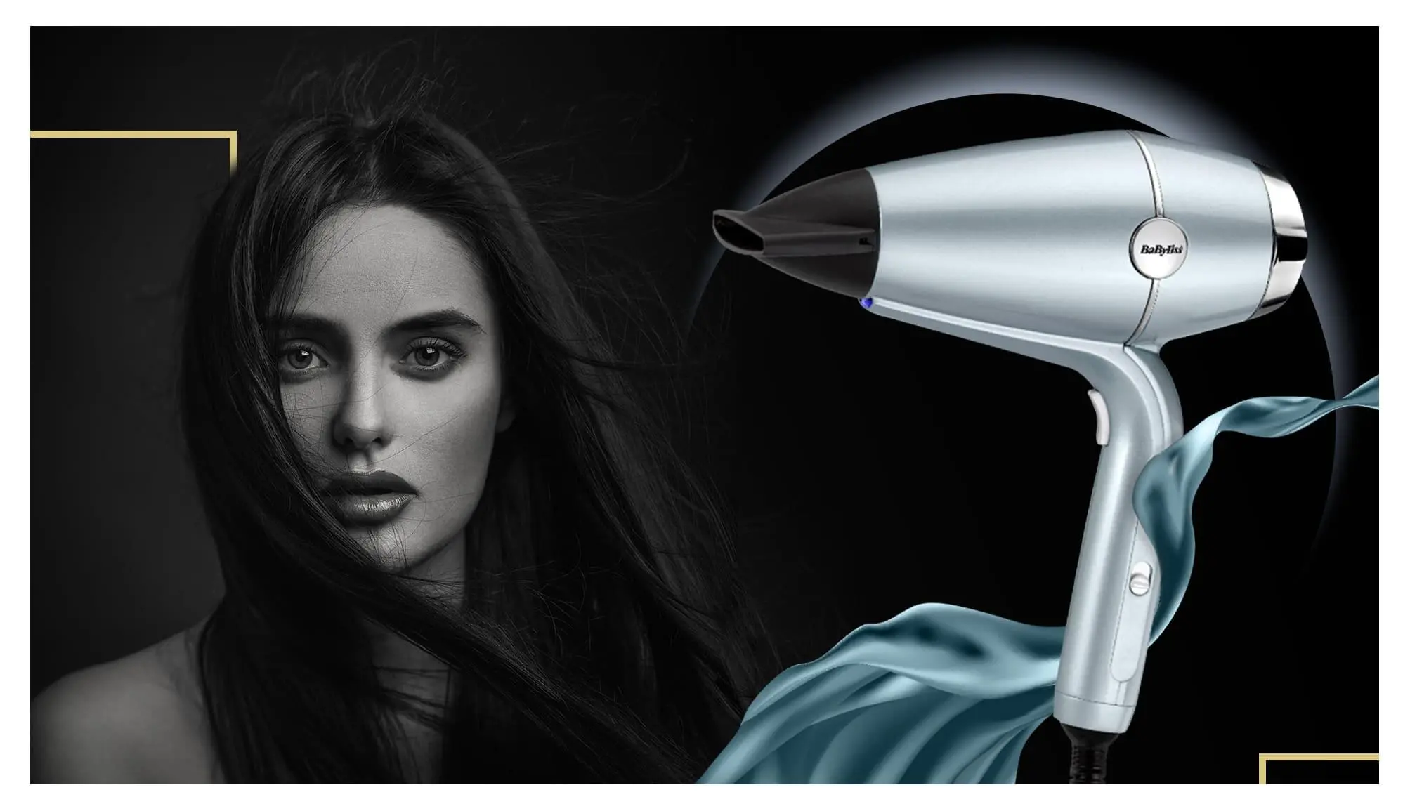 Suszarka do włosów BaByliss D773DE Hydro Fusion 2100 Jonizacja Dyfuzor Zimny nawiew 2100W 2 prędkości 3 temperatury
