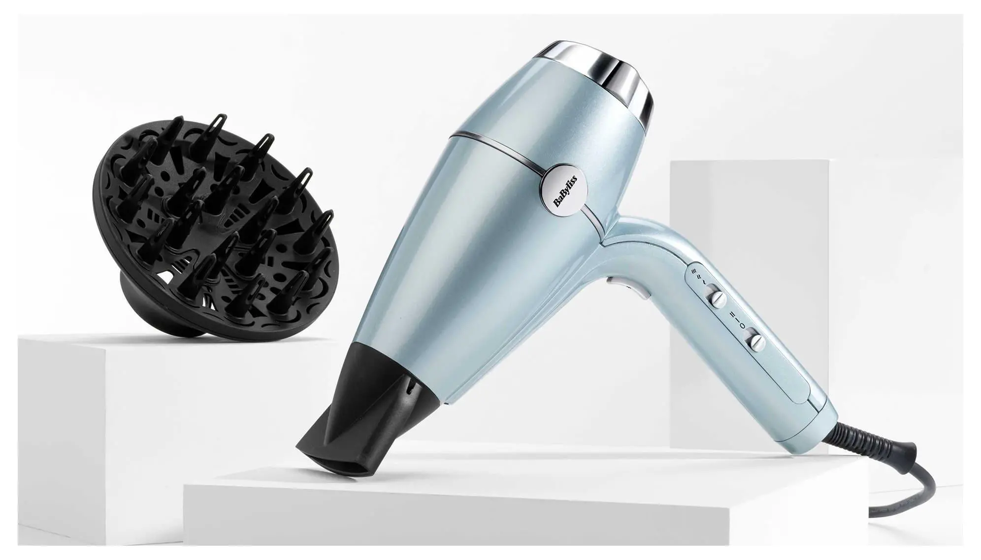 Suszarka do włosów BaByliss D773DE Hydro Fusion 2100 Jonizacja Dyfuzor Zimny nawiew 2100W 2 prędkości 3 temperatury