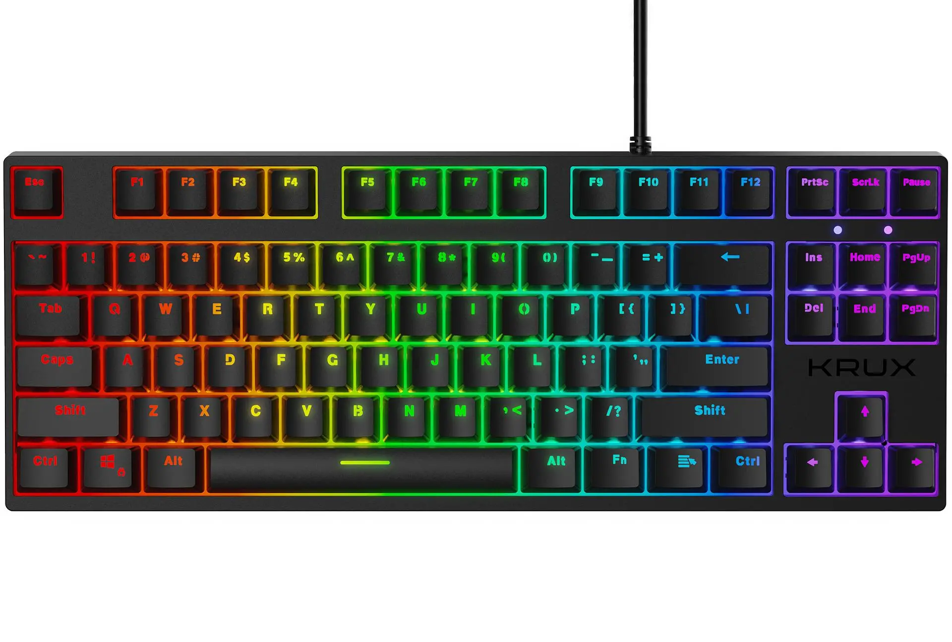 Klawiatura mechaniczna Krux Atax Pro RGB Outemu Brown KRX0039 Czarny