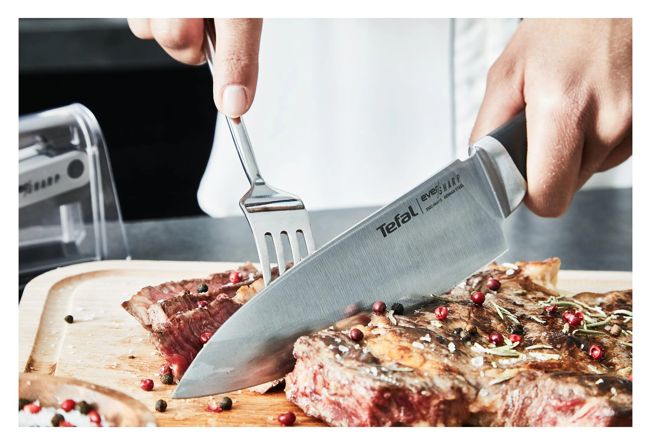 Nóż Tefal Ever Sharp K2569004 16,5cm 2 elementy