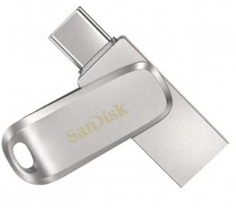 PenDrive SanDisk Ultra Dual Drive Luxe 256GB USB Typ C / USB 3.0 Srebrny