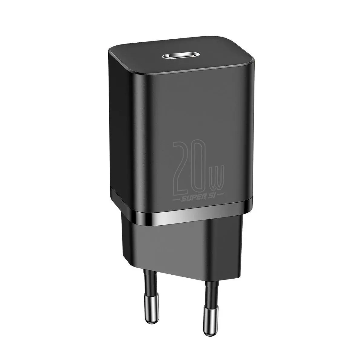 Ładowarka sieciowa Baseus TZCCSUP-B01 Super Si Quick Charger 1C PD 20W USB-C + kabel USB-C do Lightning 1m Czarny