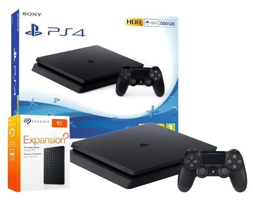 Konsola Sony PlayStation 4 Slim 500GB + dysk 1TB Seagate Expansion Portable