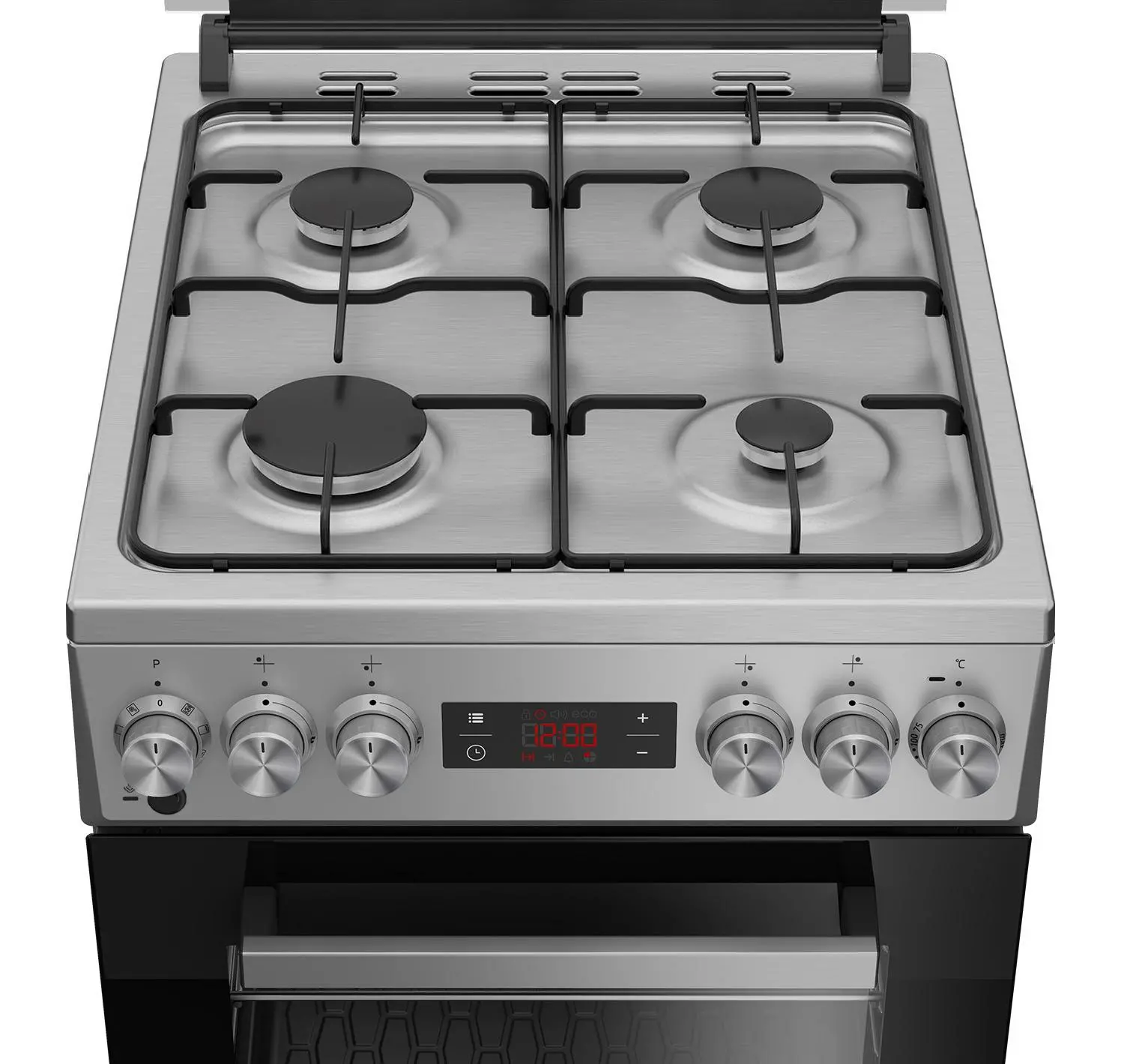 Kuchnia gazowo-elektryczna Beko FSM52320TXDS Piekarnik parowy Termoobieg